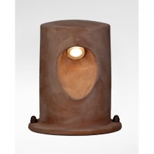 Lampe d'alle en cramique brun argile