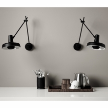 Petite suspension en aluminium en forme de cloche avec finition nickel satin...