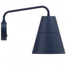 Wandlampe in Saphirblau