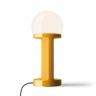 Lampe de table Art Dco de couleur jaune