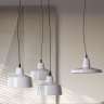 Lampe industrielle blanche en cramique en quatre formes