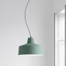 Lampe industrielle grise ou vert pastel en quatre formes