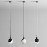 Lampe  suspension moderne noire et blanche