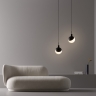 Lampe  suspension moderne noire et blanche