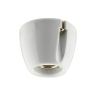 Plafonnier ampoule en cramique blanc brillant
