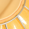 Dtail du verre Incamiciato de couleur ambre avec traitement antique