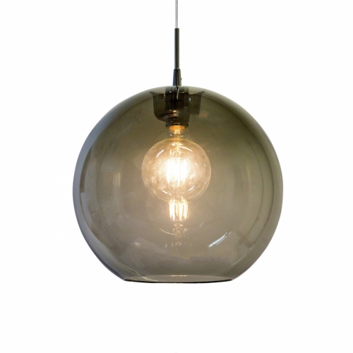 Lampe suspendue avec support chrom, D: 38cm