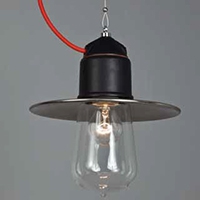 Lampe avec diffuseur en verre et rflecteur