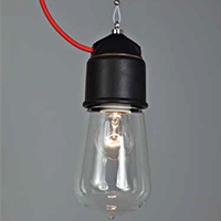 Lampe avec diffuseur en verre
